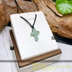 Thánh giá Ngọc bích Canada cho bé, KT 19mm - Ảnh 4