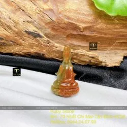 Phật Quan Thế Âm Bồ Tát Cẩm thạch huyết, KT 29mm