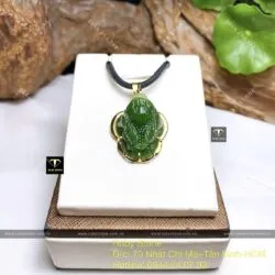 Mặt dây chuyền Thiềm thừ Ngọc bích Canada, vàng 18k - Ảnh 3