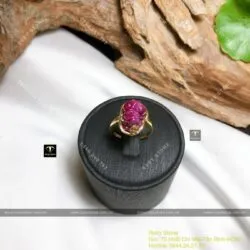Nhẫn Tỳ Hưu Ruby Nam Phi, vàng 18k - Ảnh 3