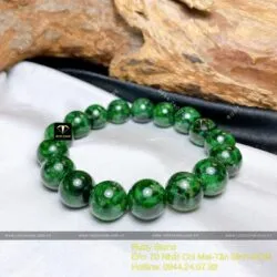 Vòng chuỗi ngọc Cẩm thạch Sơn Thuỷ 12 ly - Hình ảnh 7