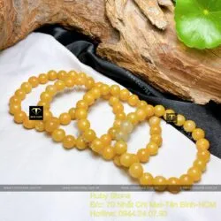 Vòng chuỗi tay Ngọc cẩm thạch huyết Myanmar 9 ly - Ảnh 2