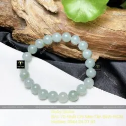 Vòng chuỗi Ngọc cẩm thạch Lam dầu 9 ly (chất thường) - Hình ảnh 4