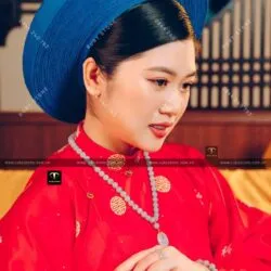 Vòng cổ Ngọc Cẩm thạch Tử La Lan mix Đồng điếu, vàng 18k
