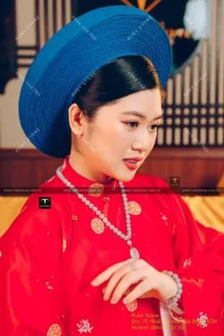 Vòng cổ Ngọc Cẩm thạch Tử La Lan mix Đồng điếu, vàng 18k - Ảnh 3