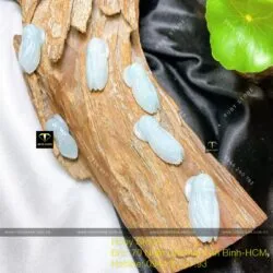 Ve sầu (Ngọc Thiền) ngọc Cẩm thạch Myanmar, KT 27mm - Ảnh 2