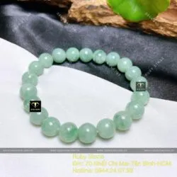 Chuỗi tay ngọc Cẩm thạch đậu 9 ly - Hình ảnh 3