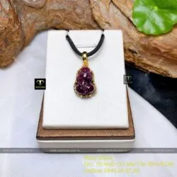 Mặt dây chuyền Tỳ hưu Ruby, vàng 18k - Ảnh 3
