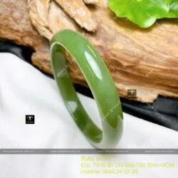 Vòng tay Ngọc bích Nga (Russian Nephrite jade), ni tay 57mm