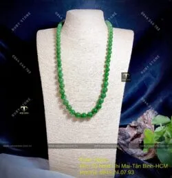 Chuỗi cổ Ngọc bích Canada 62 hạt đuổi - Ảnh 3