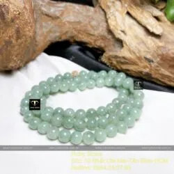 Chuỗi cổ Ngọc Cẩm Thạch xanh lơ 77 hạt 9 ly - Ảnh 5