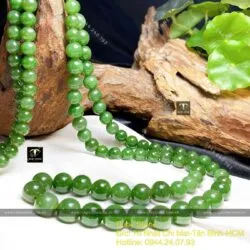 Chuỗi cổ Ngọc bích Canada 62 hạt đuổi - Ảnh 5