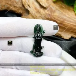 Phật Quan Thế Âm ngọc Phỉ Thuý Mực Dục - Hình ảnh 3
