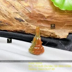 Phật Quan Thế Âm Bồ Tát Cẩm thạch huyết, KT 29mm - Hình ảnh 4