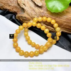 Vòng chuỗi tay Ngọc cẩm thạch huyết Myanmar 9 ly - Ảnh 5