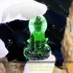 Phật Quan Thế Âm Mặc Thuý (Phỉ thúy Mực dục)