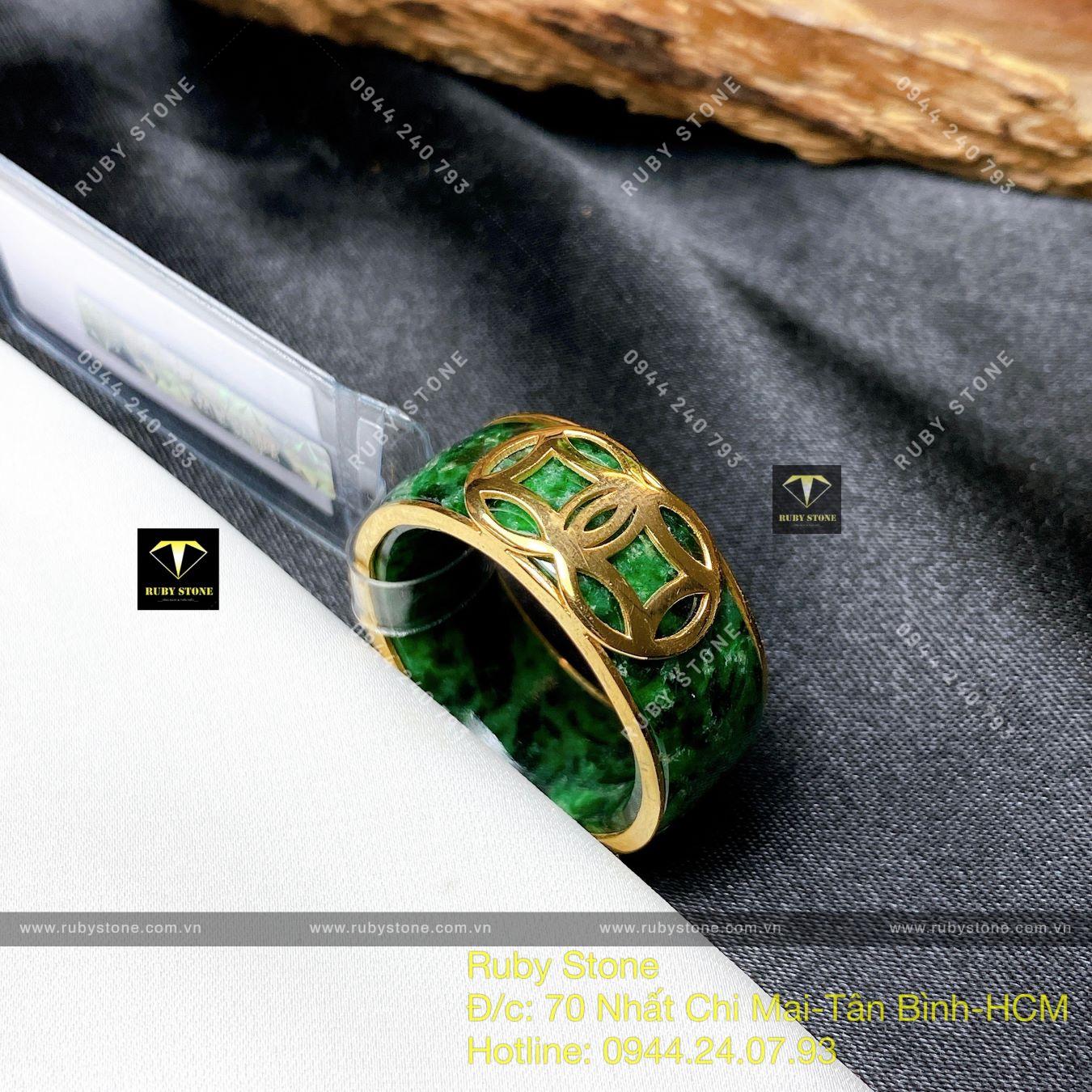Nhẫn Nam Ngọc Cẩm Thạch-Nhẫn Nam Ngọc Jadeite-Nhẫn Nam Ngọc Nephrite-Nhẫn  Vàng 10k-18k