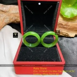 Nhẫn ngọc bích Canada xanh lá, bản 6 ly - Ảnh 3