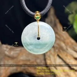 Đồng điếu băng ngọc, vàng 18k, KT 23mm - Hình ảnh 2