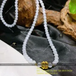 Chuỗi băng ngọc 108 hạt 6,5 ly mix charm vàng 24k - Hình ảnh 5