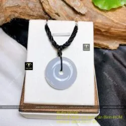 Đồng điếu ngọc Cẩm thạch phớt tím, KT 26mm