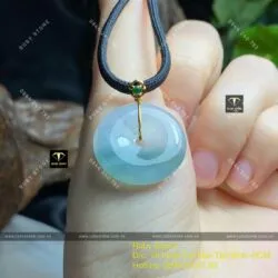 Đồng điếu băng ngọc, vàng 18k, KT 23mm - Hình ảnh 5