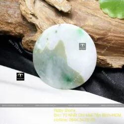 Mặt dây chuyền ngọc Cẩm thạch Myanmar, ĐK 52mm - Hình ảnh 3