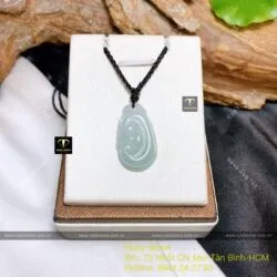 Ngọc bội như ý ngọc Cẩm thạch đậu lý, KT 28mm