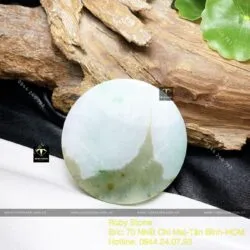 Mặt dây chuyền ngọc Cẩm thạch Myanmar, ĐK 52mm - Hình ảnh 2
