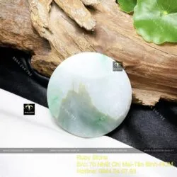 Mặt dây chuyền ngọc Cẩm thạch Myanmar, ĐK 52mm - Hình ảnh 4