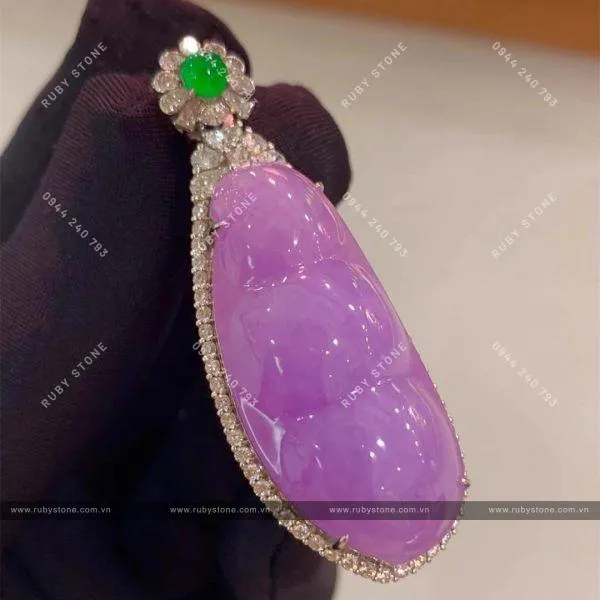 Các cấp độ màu tím của Jadeite jade