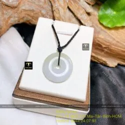 Đồng điếu ngọc Cẩm thạch huyết, KT 26mm - Ảnh 4