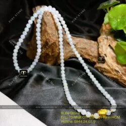 Chuỗi băng ngọc 108 hạt 6,5 ly mix charm vàng 24k - Hình ảnh 2