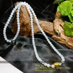 Chuỗi băng ngọc 108 hạt 6,5 ly mix charm vàng 24k - Hình ảnh 3