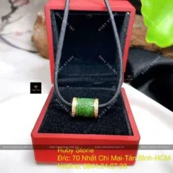 Lu thống Ngọc bích Canada chạm Rồng, vàng 18k - Ảnh 5