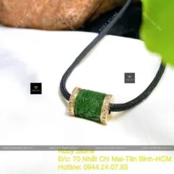 Lu thống Ngọc bích Canada chạm Rồng, vàng 18k - Ảnh 2