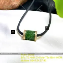 Lu thống Ngọc bích Canada chạm Rồng, vàng 18k - Ảnh 3