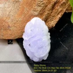 Đức Phật Quán Thế Âm Bồ Tát cưỡi Rồng ngọc tử la lan chạm tay tinh xảo, KT 39mm - Ảnh 3