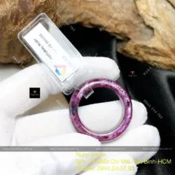 Nhẫn Ruby Nam Phi, bản 8 ly, ĐK 22mm - Ảnh 4