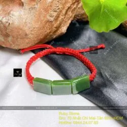 Vòng ngọc bích Canada thắt chỉ đỏ may mắn - Hình ảnh 4