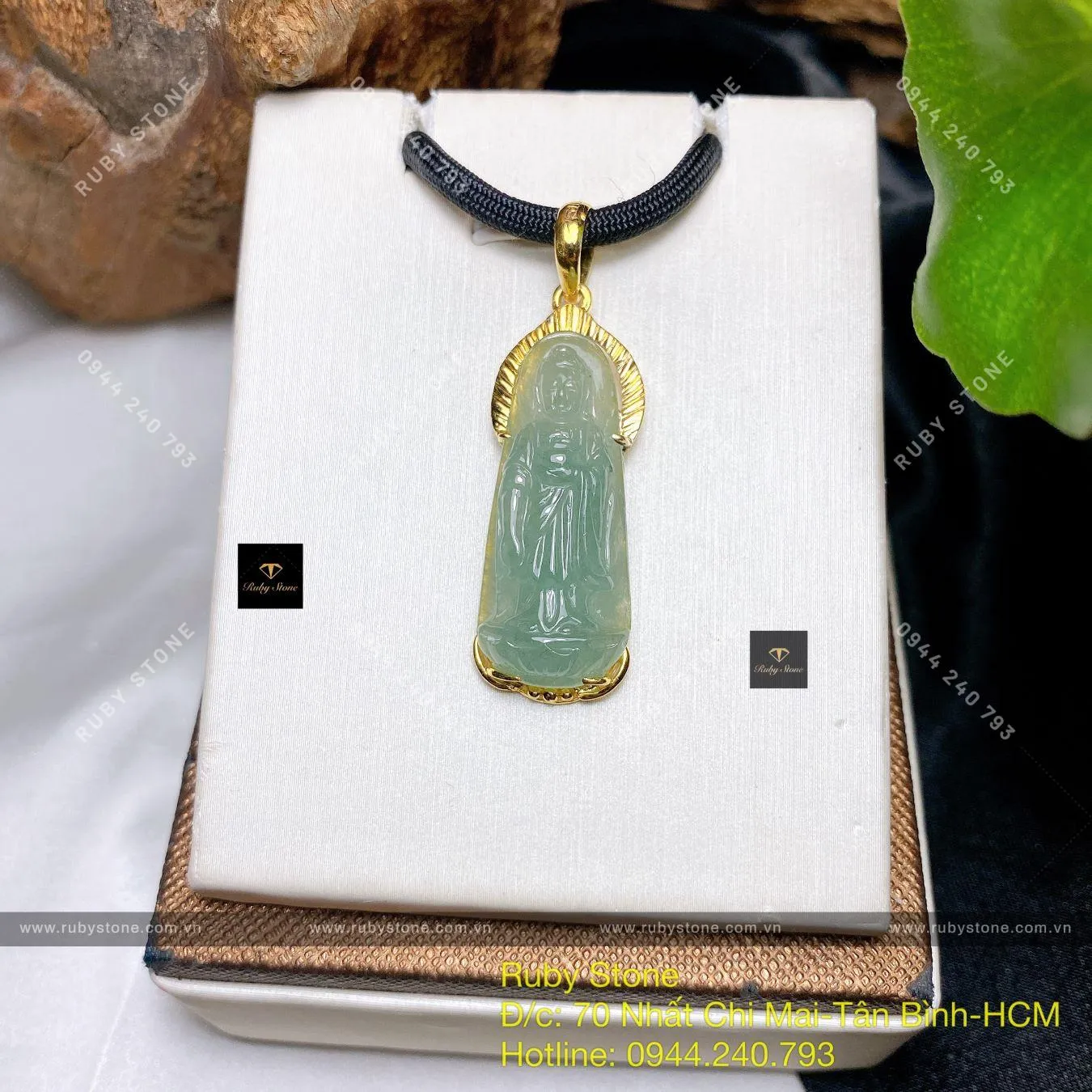 Phật Tổ Thích Ca băng ngọc, KT 33mm, vàng 18k Phật Tổ Thích Ca băng ngọc, KT 33mm, vàng 18k - Ảnh 3