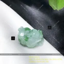 Tỳ hưu ngọc cẩm thạch chạm tay tinh xảo, KT 20mm
