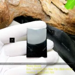 Mặt dây chuyền Phỉ thúy mực dục (mặc thuý), KT 40mm - Ảnh 3