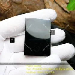 Mặt dây chuyền Phỉ thúy mực dục (mặc thuý), KT 40mm - Ảnh 2