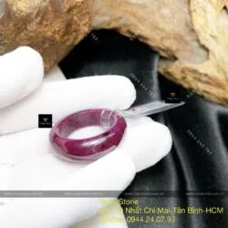 Nhẫn Ruby Nam Phi, bản 8 ly, ĐK 22mm - Ảnh 3