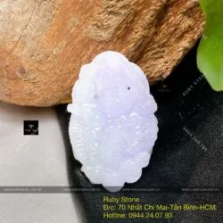 Đức Phật Quán Thế Âm Bồ Tát cưỡi Rồng ngọc tử la lan chạm tay tinh xảo, KT 39mm - Ảnh 5