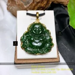 Phật Di Lặc Ngọc Bích Canada, vàng 18k