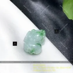 Tỳ hưu ngọc cẩm thạch phớt lý xanh táo, KT 21mm - Ảnh 3