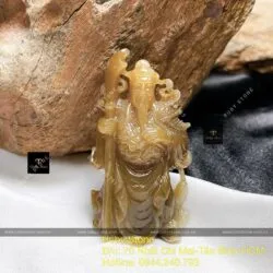 Quan Công Ngọc Bích Nga chạm tay tinh xảo, KT 50mm