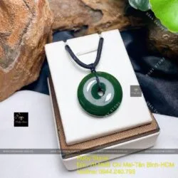 Đồng điếu Ngọc bích Canada xanh đậm, KT 29mm - Ảnh 5
